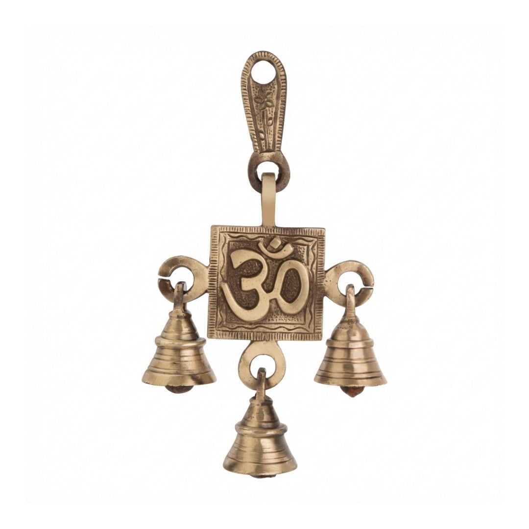 Brass Om Decorative Idol 4″ Handcrafted Spiritual Showpiece