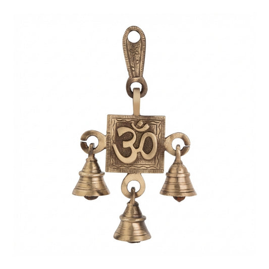 Brass Om Decorative Idol 4″ Handcrafted Spiritual Showpiece