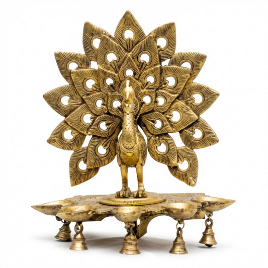 Brass Deepak Stand 6″ Handcrafted Decorative Diya Holder