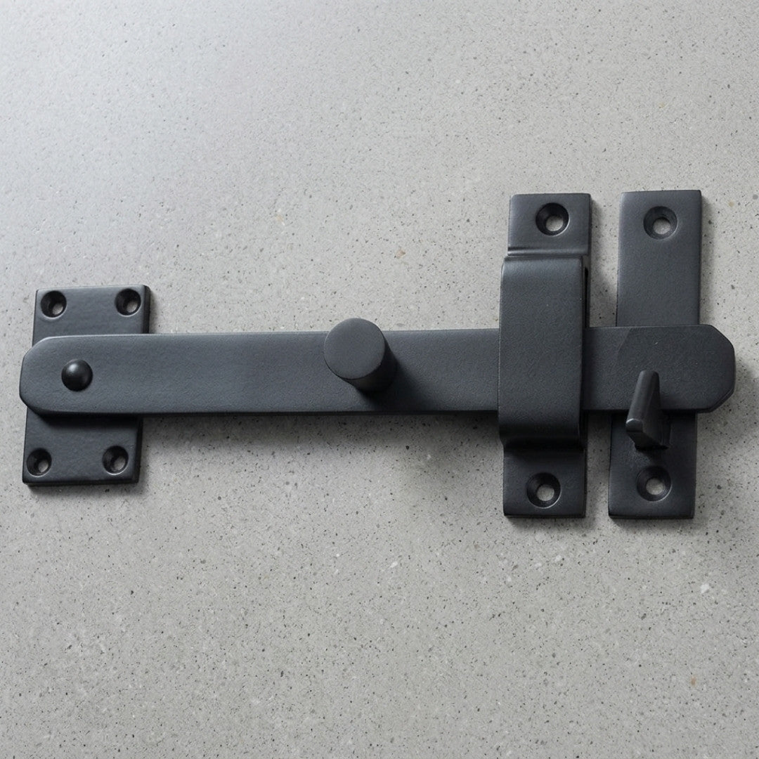 Solid Bronze Drop Bar Latch 8″ with Knob Gate & Door Bolt