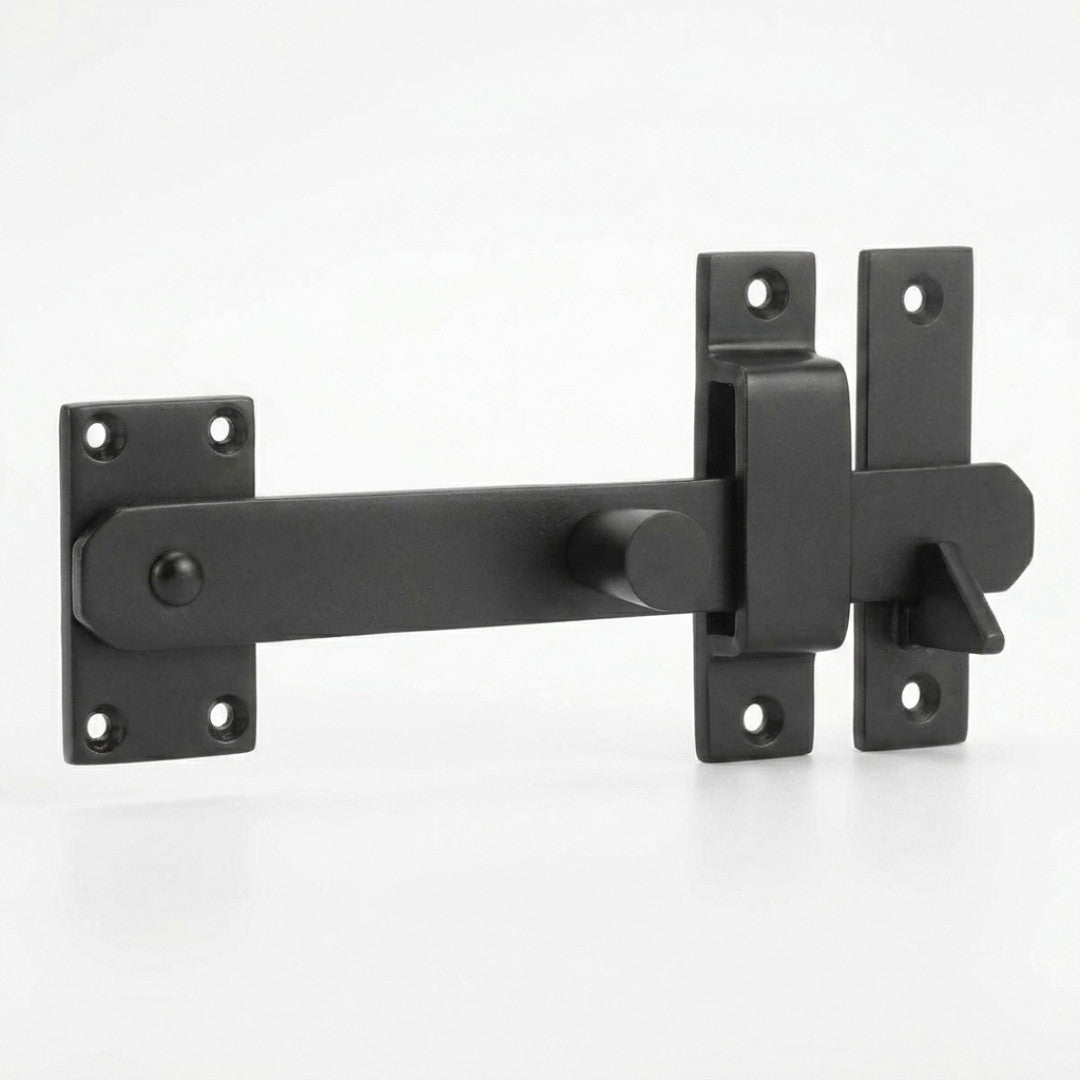 Solid Bronze Drop Bar Latch 8″ with Knob Gate & Door Bolt