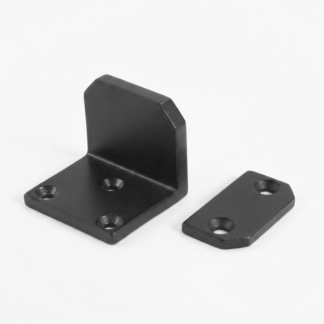 Solid Bronze Gate Stop Black with Stopping Pad Door & Gate Hardware