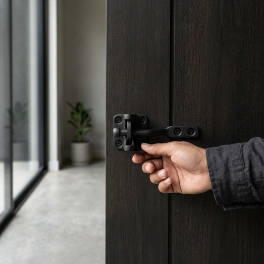 Solid Bronze Standard Gravity Latch Black Gate & Door Latch