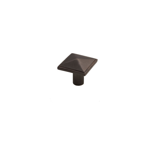 Bronze Pyramid Knob 1″ Espresso Cabinet Knob – Mission Collection