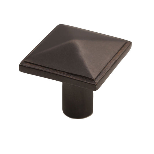 Bronze Pyramid Knob 1-1/2″ Espresso Cabinet Knob
