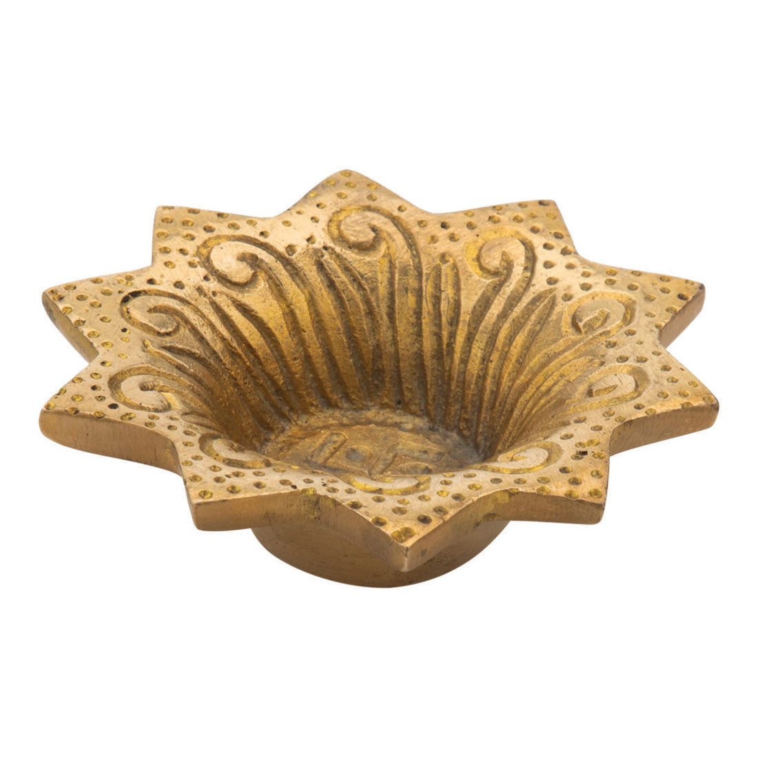 Brass Flower Deepak 3″ Handcrafted Decorative Diya