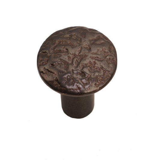Bronze Textured Round Knob 1-1/2″ Espresso Cabinet Knob