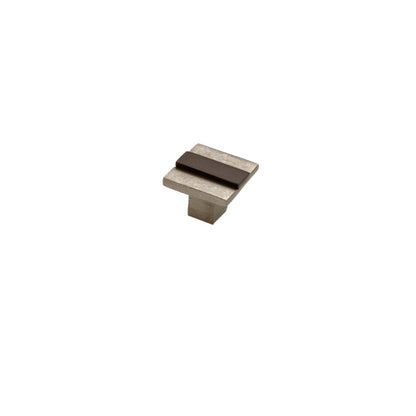 Bronze Contemporary Banded Knob 1″ Platinum Espresso