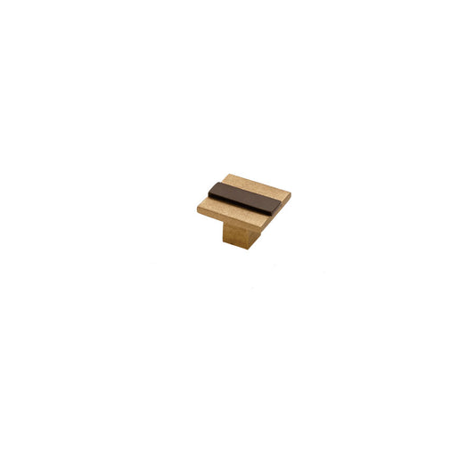 Bronze Contemporary Banded Knob 1 Champagne Espresso