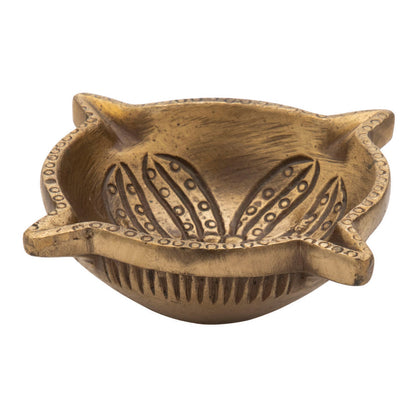 Brass Goli Deepak 3″ Handcrafted Decorative Diya