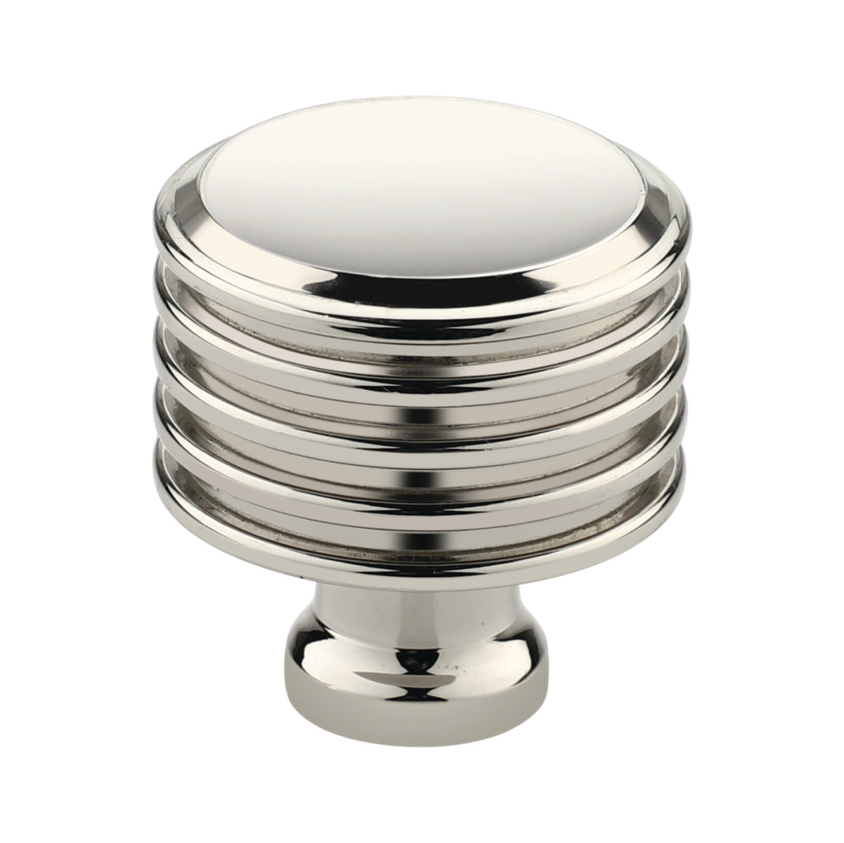 Geneva Cabinet Knob Polished Nickel Medium