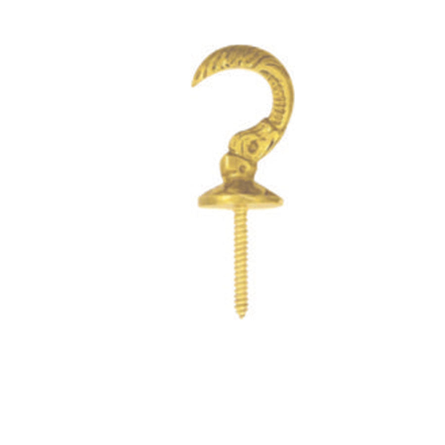 Back Hook 1 3/5" Pb (Polished Brass)