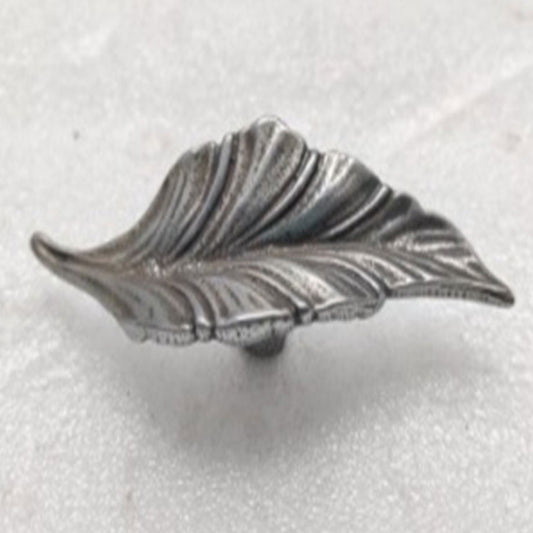 Leaf Cabinet Knob (Silver)