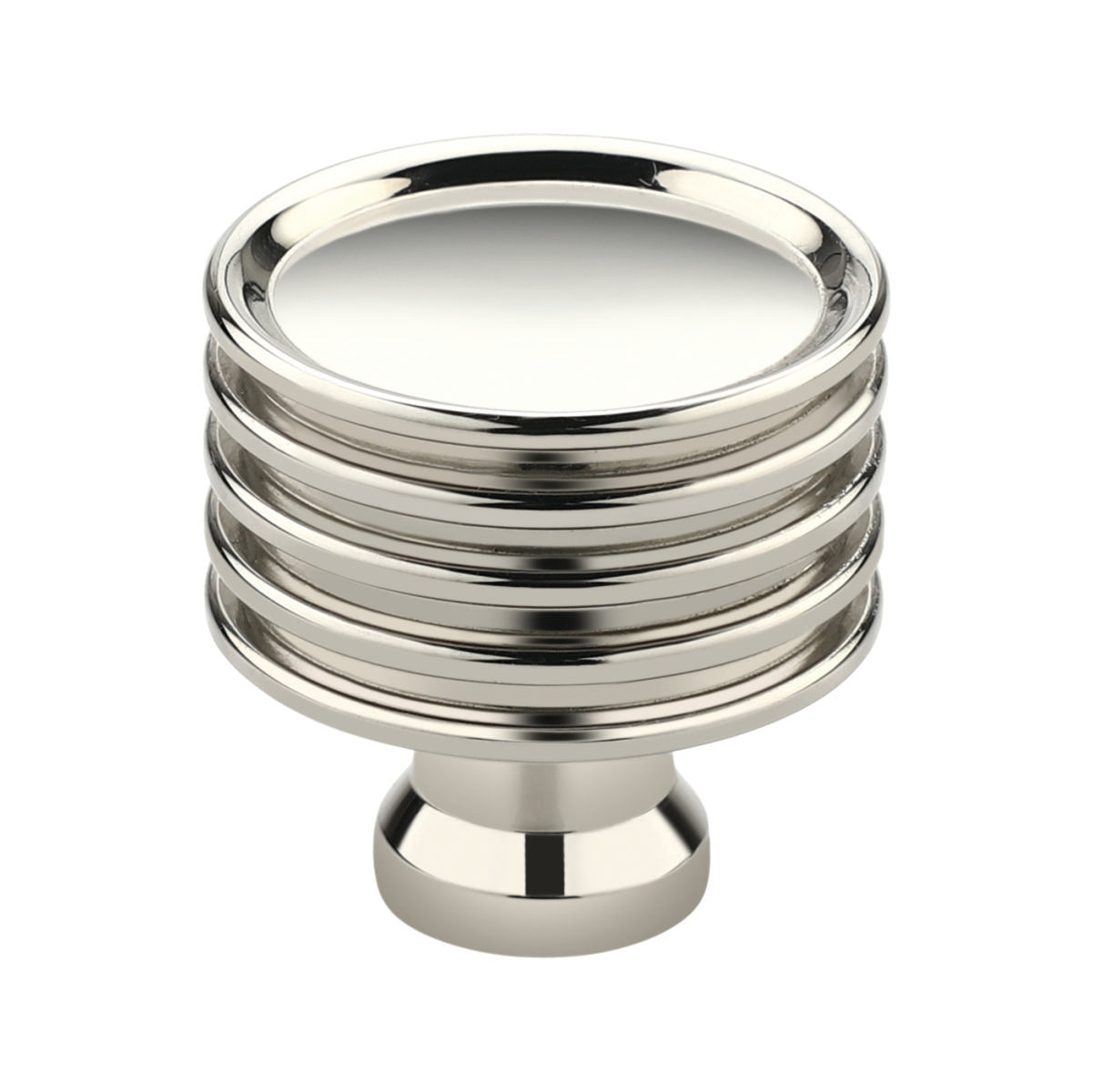 Leeds Cabinet Knob Polished Nickel Large