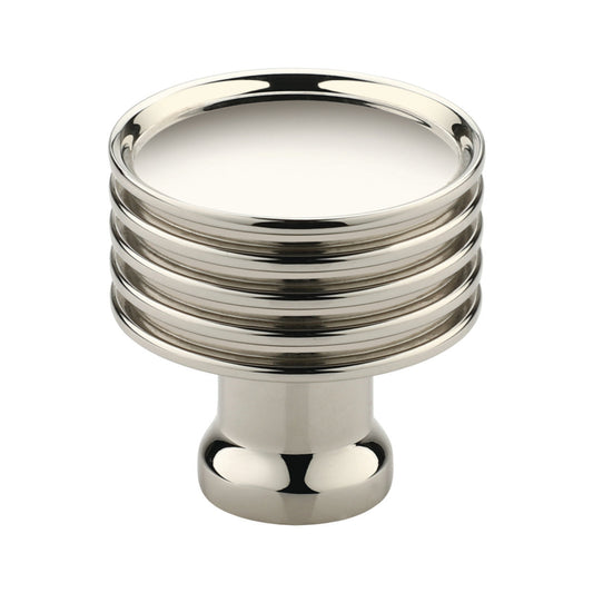 Leeds Cabinet Knob Polished Nickel Medium