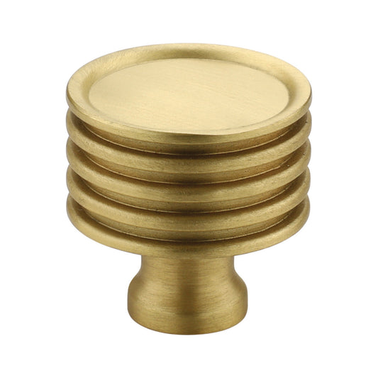 Leeds Cabinet Knob Satin Brass Medium