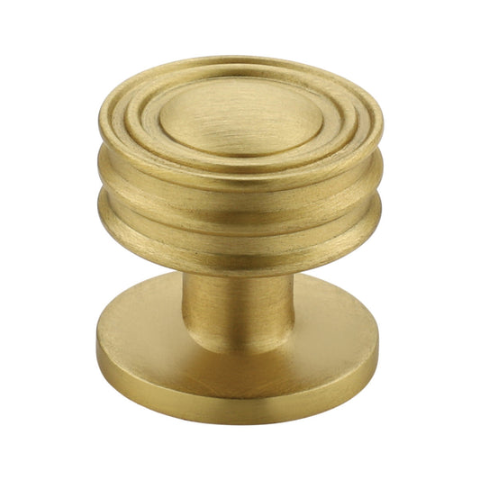 Leeds Cabinet Knob Satin Brass Small