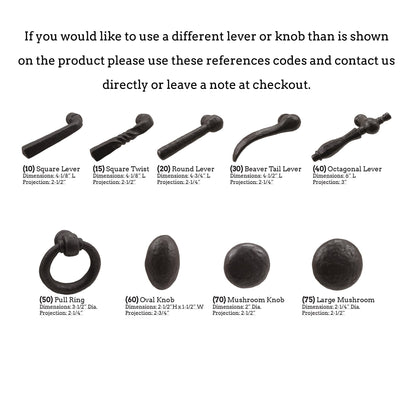 Solid Bronze Textured Arch Lever Latch With Square