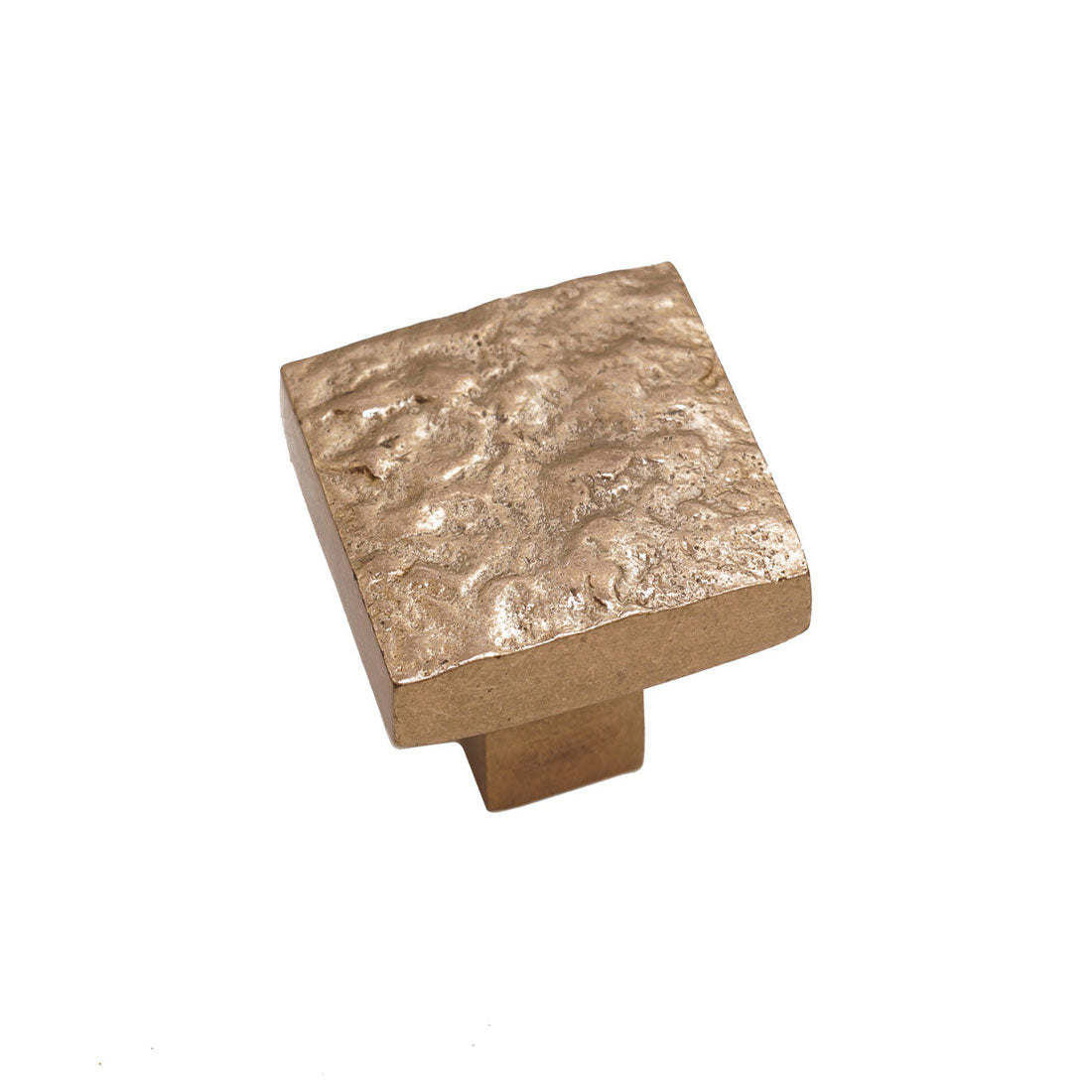 Bronze Textured Square Knob 1-1/2″ Champagne Cabinet Knob – Deco Collection