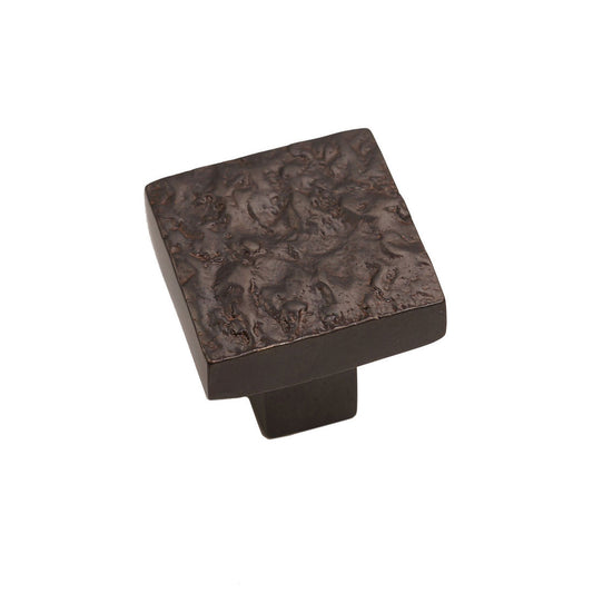 Bronze Textured Square Knob 1-1/2″ Espresso Cabinet Knob – Deco Collection