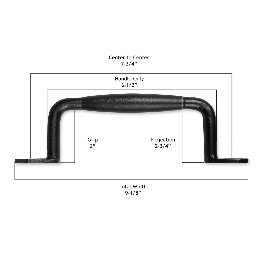 Cast Iron 9" Round Door & Gate Pull Handle