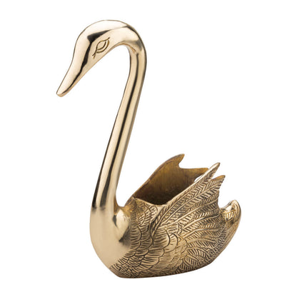 Handcrafted Solid Cast Brass Swarm Figurine – Gold Finish Decorative Showpiece (8 Inch)