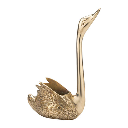 Handcrafted Solid Cast Brass Swarm Figurine – Gold Finish Decorative Showpiece (8 Inch)