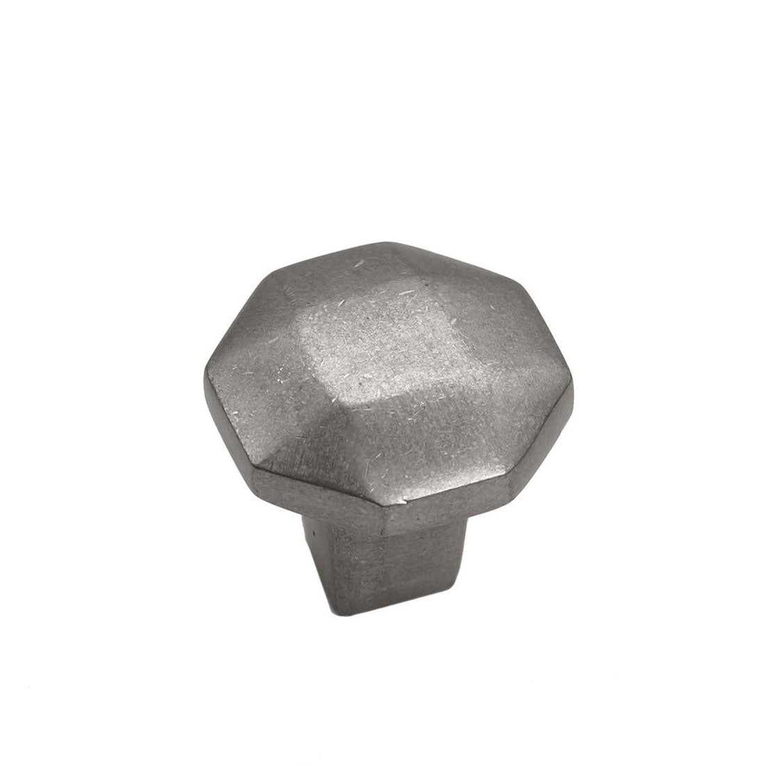 Bronze Octagon Knob 1 1/2" Platinum Finish Cabinet Knob