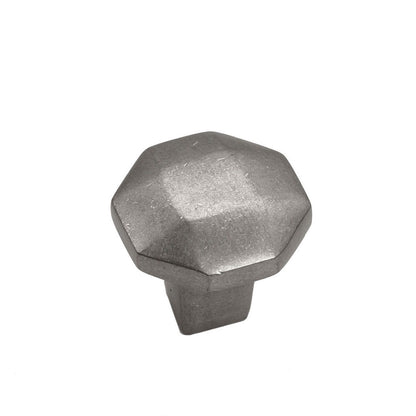 Bronze Octagon Knob 1 1/2" Platinum Finish Cabinet Knob