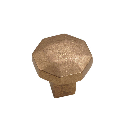 Bronze Octagon Knob 1-1/2″ Champagne Cabinet Knob – Natural Collection