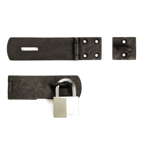 Solid Bronze Textured Lockable Hasp